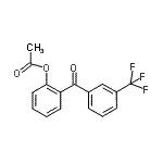 structure of CAS# 890098-95-0, 2-[3-(Trifluoromethyl)benzoyl]phenyl acetate;2-Acetoxy-3'-trifluorobenzophenone