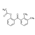 structure of CAS# 890099-00-0, 2-(2,3-Dimethylbenzoyl)phenyl acetate;2-Acetoxy-2',3'-methylbenzophenone