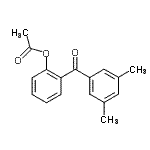 structure of CAS# 890099-15-7, 2-(3,5-Dimethylbenzoyl)phenyl acetate;2-Acetoxy-3',5'-methylbenzophenone