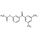 structure of CAS# 890099-20-4, 3-(3,5-Dimethylbenzoyl)phenyl acetate;3-Acetoxy-3',5'-dimethylbenzophenone