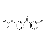 structure of CAS# 890099-59-9, 3-(3-Bromobenzoyl)phenyl acetate;3-Acetoxy-3'-bromobenzophenone
