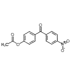 structure of CAS# 890099-64-6, 4-(4-Nitrobenzoyl)phenyl acetate;4-Acetoxy-4'-nitrobenzophenone;MFCD07698961