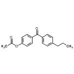 structure of CAS# 890099-72-6, 4-(4-Propylbenzoyl)phenyl acetate;4-Acetoxy-4'-propylbenzophenone