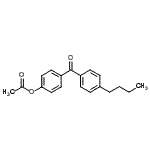 structure of CAS# 890099-74-8, 4-(4-Butylbenzoyl)phenyl acetate;4-Acetoxy-4'-butylbenzophenone