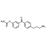 structure of CAS# 890099-92-0, 3-(4-Butylbenzoyl)phenyl acetate;3-Acetoxy-4'-butylbenzophenone