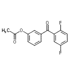 structure of CAS# 890100-16-0, 3-(2,5-Difluorobenzoyl)phenyl acetate;3-Acetoxy-2',5'-difluorobenzophenone