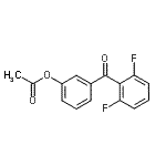 structure of CAS# 890100-18-2, 3-(2,6-Difluorobenzoyl)phenyl acetate;3-Acetoxy-2',6'-difluorobenzophenone