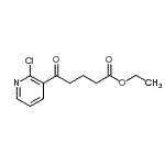 structure of CAS# 890100-55-7, Ethyl 5-(2-chloro-3-pyridinyl)-5-oxopentanoate;3-PYRIDINEPENTANOICACID, 2-CHLORO-D-OXO-,ETHYL ESTER;Ethyl 5-(2-chloro-3-pyridyl)-5-oxovalerate