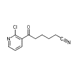 结构式 CAS# 890100-78-4, 6-(2-氯-3-吡啶基)-6-氧代己腈