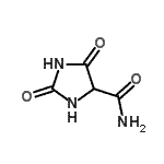 CAS#: 89033-45-4， 2,5-Dioxo-4-imidazolidinecarboxamide