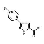 CAS#: 890591-20-5， 3-(4-Bromophenyl)-1H-pyrazole-5-carboxylic acid