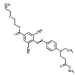 CAS#: 89138-27-2， 2-(Allyloxy)ethyl 3,5-dicyano-4-({4-[ethyl(3-methoxy-3-oxopropyl)amino]phenyl}diazenyl)benzoate