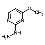 structure of CAS# 89181-80-6, 2-Hydrazino-4-methoxypyrimidine;(4-Methoxy-pyrimidin-2-yl)-hydrazine;2-hydrazino-2-oxoethyl pyrrolidine-1-carbodithioate;2-hydrazino-4-methoxypyrimidine