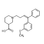CAS#: 89203-60-1， 1-[(3Z)-4-(3-Methoxyphenyl)-4-phenyl-3-buten-1-yl]-3-piperidinecarboxylic acid