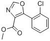 structure of CAS# 89204-91-1, Methyl 5-(2-Chlorophenyl)Oxazole-4-Carboxylate;5-(2-Chloro-Phenyl)-Oxazole-4-Carboxylic Acid Methyl Ester