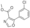 结构式 CAS# 89204-92-2, 5-(3-氯苯基)-1,3-恶唑-4-羧酸甲酯