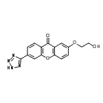 CAS#: 89217-37-8， 2-(2-Hydroxyethoxy)-6-(2H-tetrazol-5-yl)-9H-xanthen-9-one