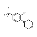 结构式 CAS# 892502-13-5, 4-[2-溴-4-(三氟甲基)苯基]吗啉