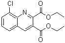 structure of CAS# 892874-60-1, Diethyl 8-chloro-2,3-quinolinedicarboxylate;Diethyl 8-chloro-2,3-quinolinedicarboxylate;Diethyl-8-chloro-2,3-quinolinedicarboxylate
