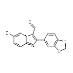 CAS#: 893612-37-8， 2-(1,3-Benzodioxol-5-yl)-6-chloroimidazo[1,2-a]pyridine-3-carbaldehyde