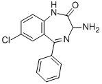 CAS#: 894-77-9， 3-Amino-7-Chloro-5-Phenyl-1,3-Dihydro-Benzo[e][1,4]Diazepin-2-One