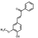 CAS#: 89406-16-6， (2E)-3-(4-Hydroxy-3-methoxyphenyl)-1-phenyl-2-propen-1-one