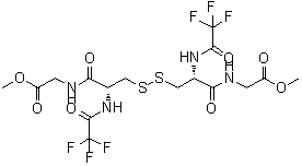 CAS#: 89422-41-3， Methyl (7R,12R)-3,6,13-trioxo-7,12-bis[(trifluoroacetyl)amino]-2-oxa-9,10-dithia-5,14-diazahexadecan-16-oate