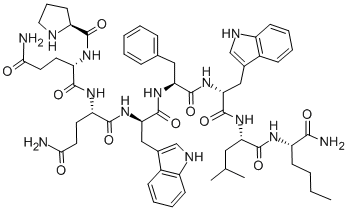 CAS#: 89430-34-2， D-Pro-Gln-Gln-D-Trp-Phe-D-Trp-Leu-Nle-NH2