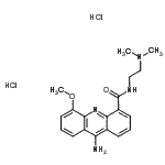 CAS#: 89459-11-0， 9-Amino-N-[2-(dimethylamino)ethyl]-5-methoxy-4-acridinecarboxamide dihydrochloride