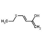CAS 登录号：89489-33-8， (3E)-4-(乙硫基)-1,3-丁二烯-2-醇