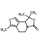 CAS#: 89500-95-8， 1,1,7-Trimethyl-1,5,6,9b-tetrahydro[1,3]oxazolo[3,4-a]thieno[3,4-c]pyridin-3-one
