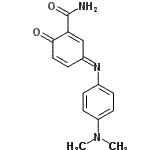 CAS#: 89519-94-8， (3E)-3-{[4-(Dimethylamino)phenyl]imino}-6-oxo-1,4-cyclohexadiene-1-carboxamide