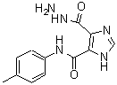 结构式 CAS# 89562-41-4, 4-(肼基羰基)-N-(4-甲基苯基)-1H-咪唑-5-甲酰胺