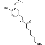 CAS#: 89575-10-0， N-(4-Hydroxy-3-methoxybenzyl)heptanamide