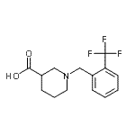 CAS#: 896045-89-9， 1-[2-(Trifluoromethyl)benzyl]-3-piperidinecarboxylic acid