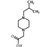 CAS#: 896523-61-8， (4-Isobutyl-1-piperazinyl)acetic acid