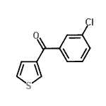 structure of CAS# 896618-55-6, (3-Chlorophenyl)(3-thienyl)methanone;3-(3-Chlorobenzoyl)thiophene