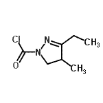 CAS#: 89662-71-5， 3-Ethyl-4-methyl-4,5-dihydro-1H-pyrazole-1-carbonyl chloride