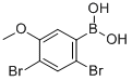 结构式 CAS# 89677-46-3, (2,4-二溴-5-甲氧基苯硼酸