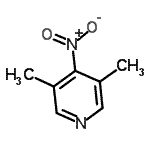 structure of CAS# 89693-88-9, 3,5-Dimethyl-4-nitropyridine;3,5-dimethyl-4-nitropyridine