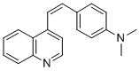 结构式 CAS# 897-55-2, 4-(4-二甲基氨基苯乙烯基)喹啉