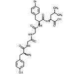 CAS#: 89705-56-6， L-Tyrosylglycylglycyl-4-bromo-L-phenylalanyl-L-leucine