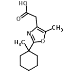 CAS#: 89724-35-6， [5-Methyl-2-(1-methylcyclohexyl)-1,3-oxazol-4-yl]acetic acid