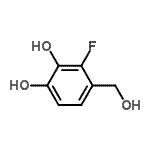CAS#: 89735-28-4， 3-Fluoro-4-(hydroxymethyl)-1,2-benzenediol