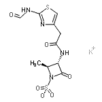 CAS#: 89766-86-9， Potassium (2S,3S)-3-{[(2-formamido-1,3-thiazol-4-yl)acetyl]amino}-2-methyl-4-oxo-1-azetidinesulfonate