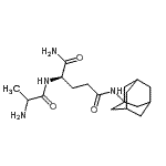 CAS#: 89813-21-8， Alanyl-N<sup>5</sup>-adamantan-1-yl-D-glutamamide