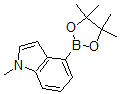 结构式 CAS# 898289-06-0, 1-甲基-1H-吲哚-4-硼酸频哪醇酯