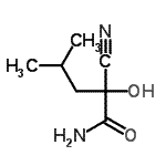 CAS#: 89852-05-1， 2-Cyano-2-hydroxy-4-methylpentanamide