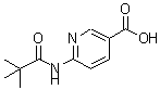 结构式 CAS# 898561-66-5, 6-[(2,2-二甲基丙烷酰基)氨基]烟酸