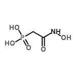 structure of CAS# 89873-30-3, [2-(Hydroxyamino)-2-oxoethyl]phosphonic acid;(2-(Hydroxyamino)-2-oxoethyl)phosphonic acid;[2-(hydroxyamino)-2-oxoethyl]phosphonic acid;Phosphonic acid, (2-(hydroxyamino)-2-oxoethyl)-